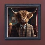 Lord Bulloch - Velvet Printed Frame Hung Up