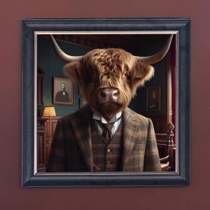 Lord Bulloch - Velvet Printed Frame Hung Up