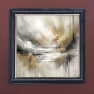 New Horizons - Velvet Printed Frame Hung Up