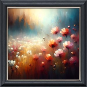 Poppies - Velvet Printed Frame
