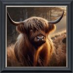 Sad Cow - Velvet Printed Frame