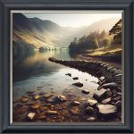 Scottish River - Velvet Printed Frame