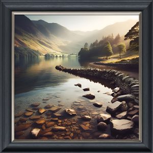 Scottish River - Velvet Printed Frame