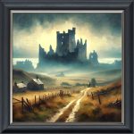 The Ruins of Piel Castle - Velvet Printed Frame