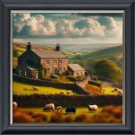 The Shepherds Cottage - Velvet Printed Frame