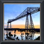 Transporter Bridge - Velvet Printed Frame