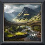 Valley - Velvet Printed Frame