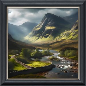 Valley - Velvet Printed Frame