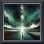 Walk Into the Sunset - Velvet Printed Frame