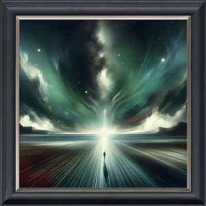 Walk Into the Sunset - Velvet Printed Frame