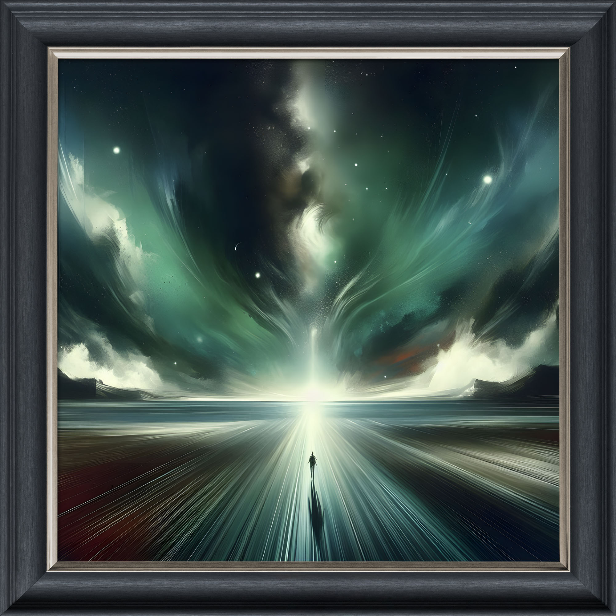 Walk Into the Sunset - Velvet Printed Frame Walk Into the Sunset - Velvet Printed Frame