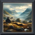 Welsh Farmstead - Velvet Printed Frame