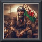 Welsh Miner - Velvet Printed Frame