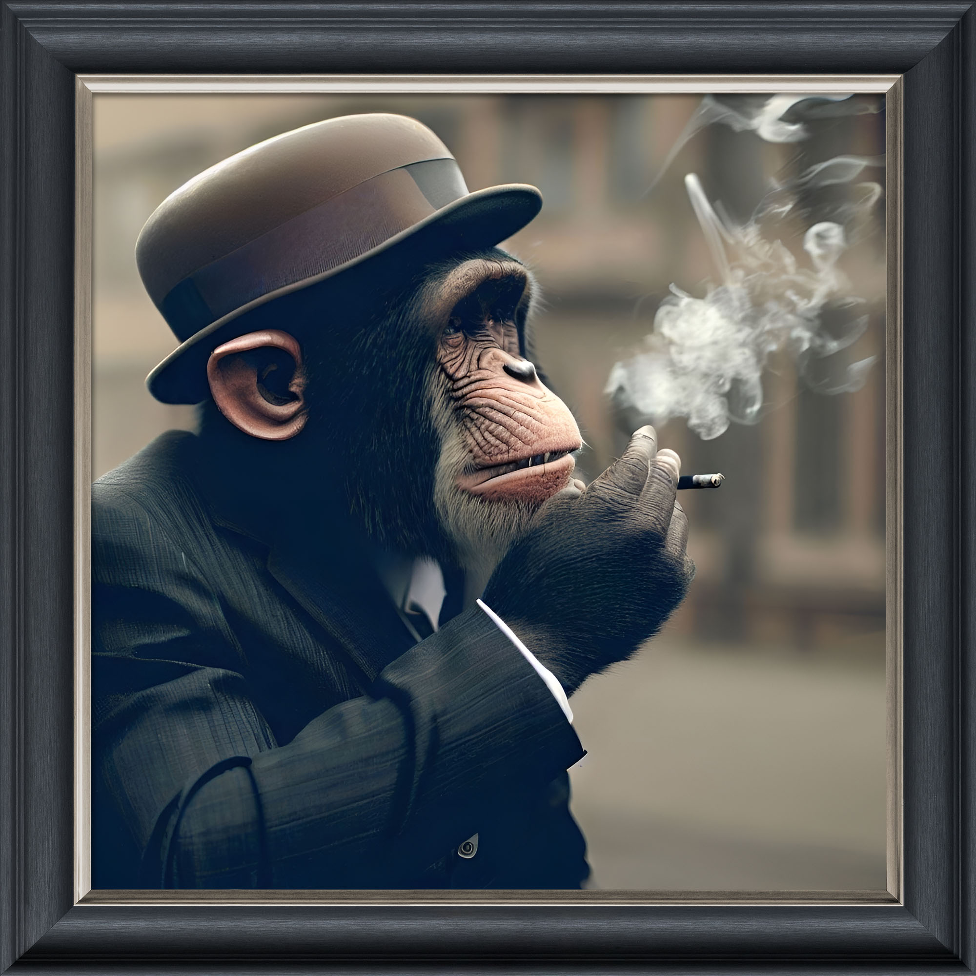 Winston Chimpchill - Velvet Printed Frame Winston Chimpchill - Velvet Printed Frame