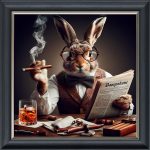 Winston Wabbit - Velvet Printed Frame