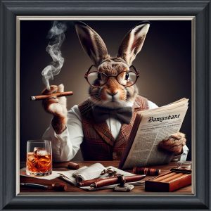 Winston Wabbit - Velvet Printed Frame
