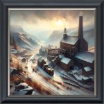 Winter at the Mine - Velvet Printed Frame