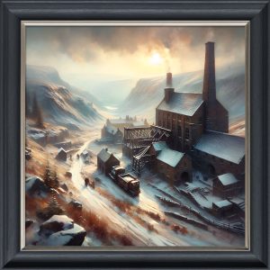 Winter at the Mine - Velvet Printed Frame