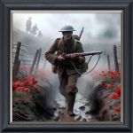 Misty Trench - Velvet Printed Frame