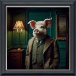 You Sir are a Pig - Velvet Printed Frame