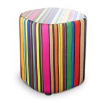 Apollo Bespoke Lamp Table - Rainbow Stripe