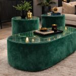 Apollo Bespoke Table Set - Green Velvet