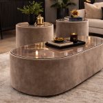 Apollo Bespoke Table Set - Mink Velvet