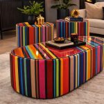 Apollo Bespoke Table Set - Rainbow Stripe