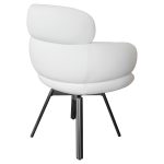 Aeris Ivory Swivel Chair - Back