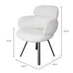 Aeris Ivory Swivel Chair - Image 6