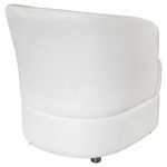 Solenne Ivory Linen Tub Chair - Back