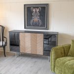 Chevron Display Sideboard in our Showroom