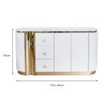 Orbit Contemporary Sideboard - Dimensions