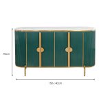 Riviera Fluted Sideboard - Dimensions