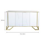 Palazzo Marble Sideboard - Dimensions