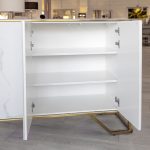 Palazzo Marble Sideboard - Open Doors