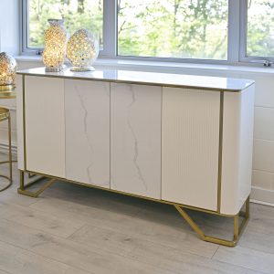 Palazzo Marble Sideboard in our Showroom