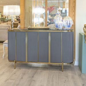 Monaco Ribbed Sideboard in our Showroom