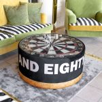 Icon Dartboard Coffee Table in our Showroom
