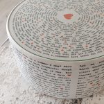 Icon Shakespeare Sonnet Coffee Table in our Showroom - Close Up
