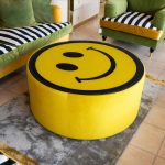 Icon Bespoke Coffee Table - Smiley Face in our Showroom