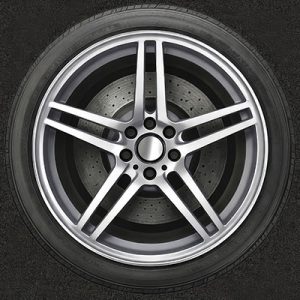 Tyre icon fabric