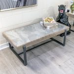 Novara Industrial Style Coffee Table in our Showroom - Close Up