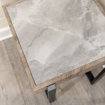 Novara Industrial Style Side Table Close Up