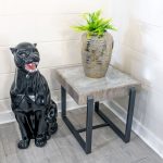Novara Industrial Style Side Table in our Showroom