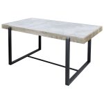 Novara Industrial Style Dining Table
