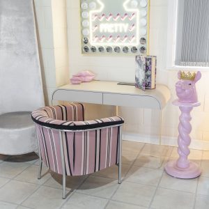 Lucent Curve Desk in our Showroom