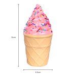 Pink Ice Cream with Sprinkles Sculpture - Dimensions