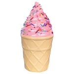 Pink Ice Cream with Sprinkles Sculpture