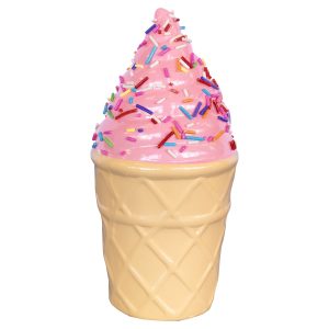 Pink Ice Cream with Sprinkles Sculpture
